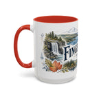 Finger Lakes Mug, New York Travel Souvenir, Bucket List Gift, Accent Ceramic Coffee Mug 11oz 15oz
