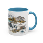 Altai Mountains Mug, Mongolia Travel Souvenir, Bucket List Gift, Accent Ceramic Coffee Mug 11oz 15oz