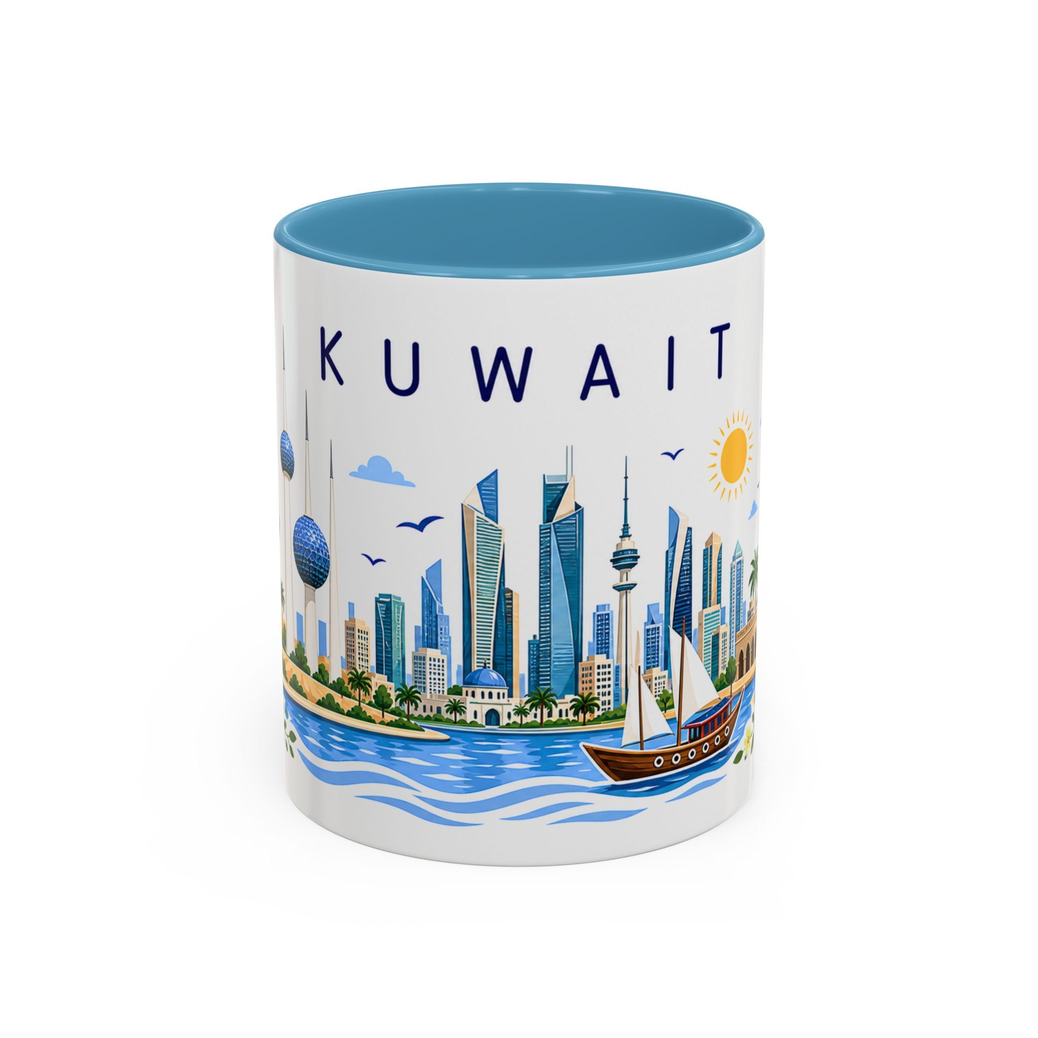Kuwait Coffee Mug | Travel Souvenir Accent Mug | Place Gift Ceramic Cup 11oz 15oz