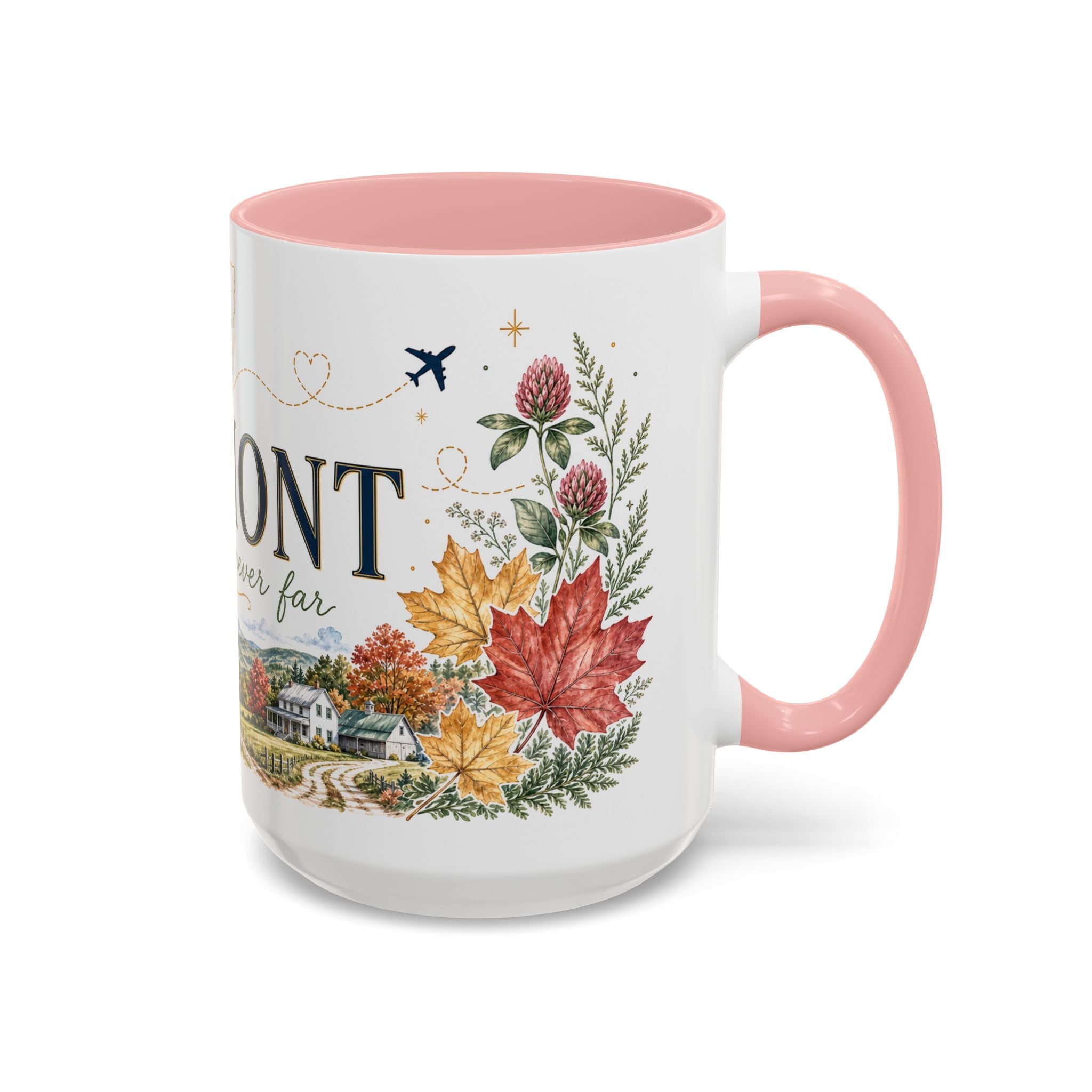 Vermont Home State Mug | Moving Away Gift | Long Distance Friendship Coffee Cup | 11oz 15oz Accent Mug