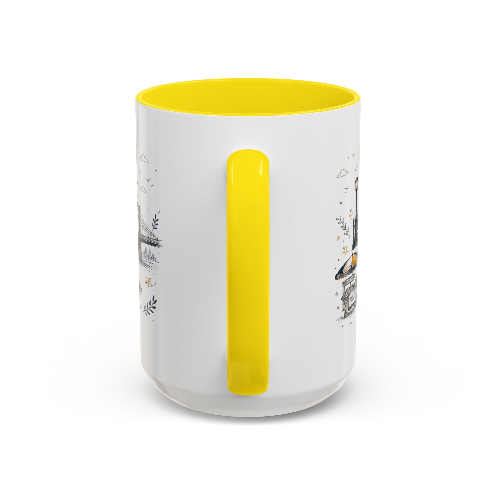 New York City Coffee Mug | New York Souvenir Travel Gift | Accent Color Ceramic 11oz 15oz