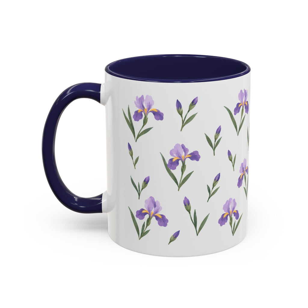 Tennessee Iris Mug, State Flower Floral Coffee Cup, 11oz Botanical Gift