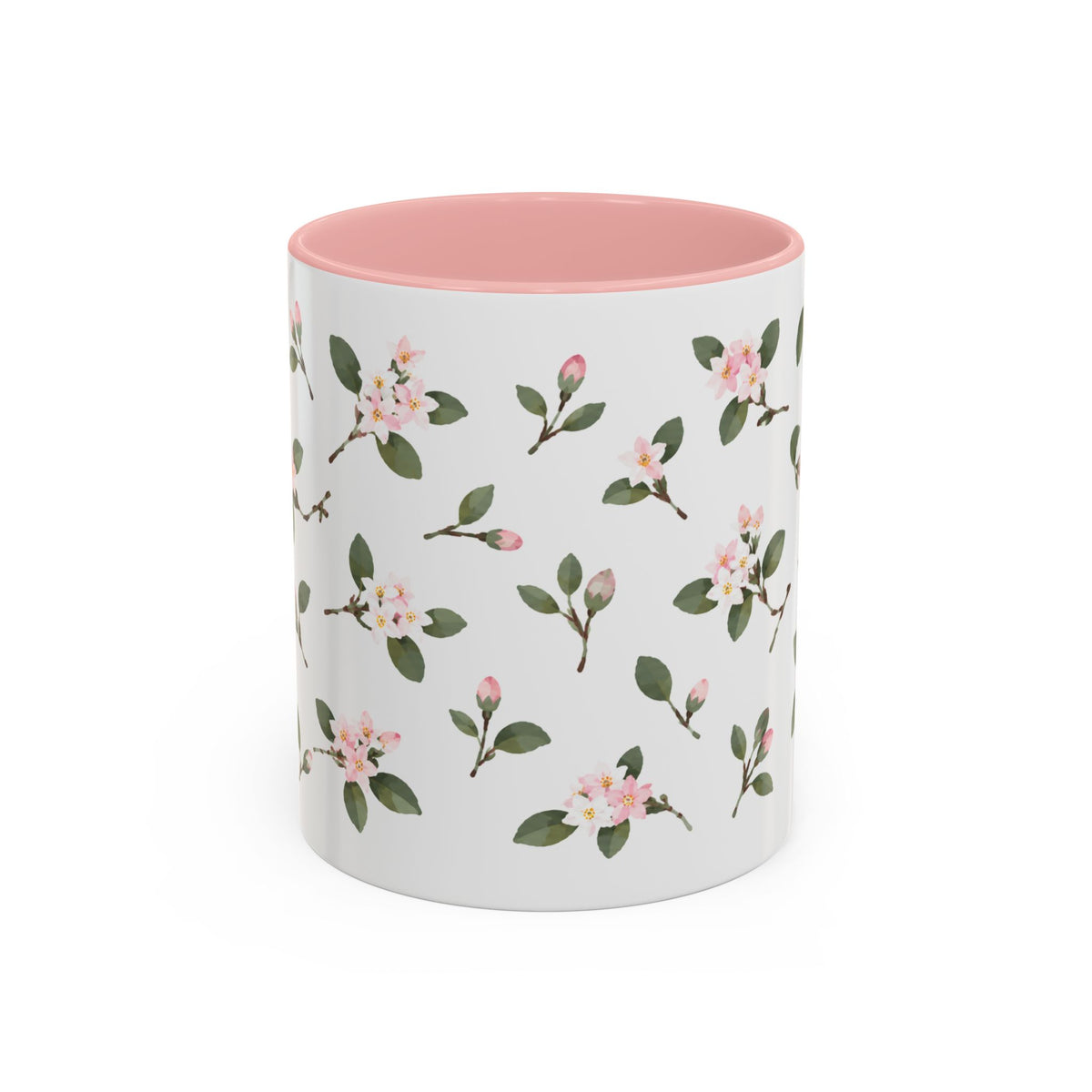 Massachusetts Mayflower Mug, State Flower Floral Coffee Cup, 11oz Botanical Gift