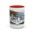 Cabot Trail Mug, Nova Scotia Travel Souvenir, Bucket List Gift, Accent Ceramic Coffee Mug 11oz 15oz