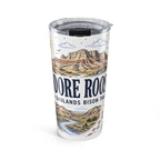 Theodore Roosevelt National Park 20oz Tumbler | North Dakota Badlands Bison Gift | Insulated Stainless Steel Travel Cup