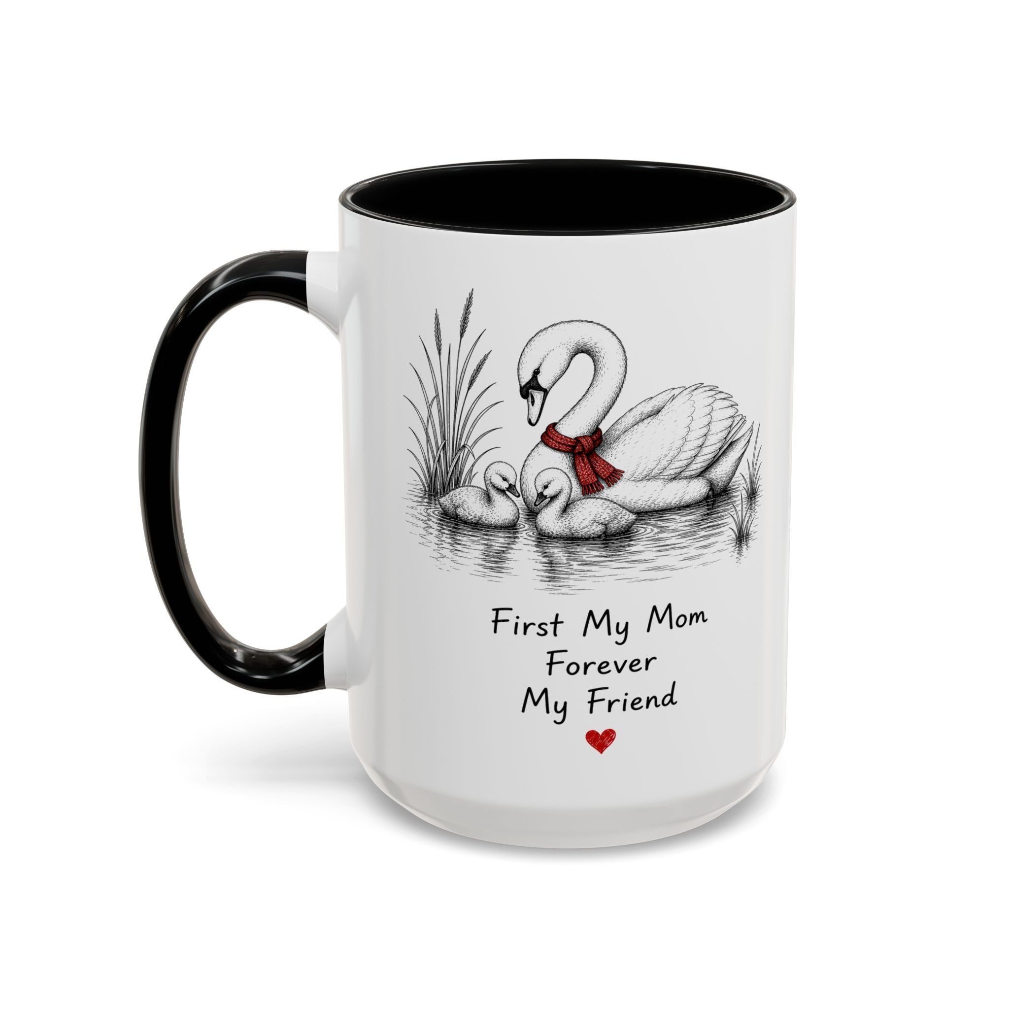 Swan Mom Coffee Mug | Forever My Friend | Mother's Day Gift