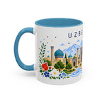 Uzbekistan Coffee Mug | Travel Souvenir Accent Mug | Place Gift Ceramic Cup 11oz 15oz