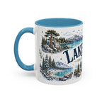 Lake Tahoe Mug, California Nevada Travel Souvenir, Bucket List Gift, Accent Ceramic Coffee Mug 11oz 15oz