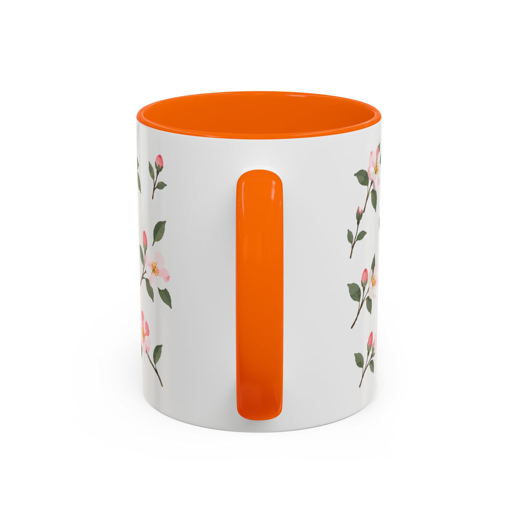 Arkansas Apple Blossom Mug, State Flower Floral Coffee Cup, 11oz Botanical Gift