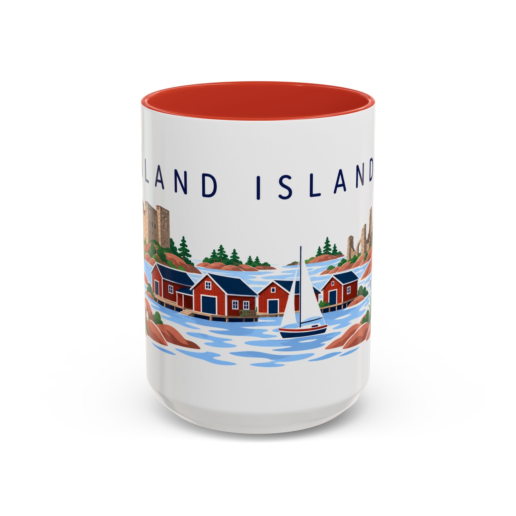 Åland Islands Coffee Mug | Travel Souvenir Accent Mug | Country Gift Ceramic Cup 11oz 15oz