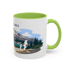 Lassen Volcanic National Park Coffee Mug | Solid Color Block Park Souvenir | 11oz 15oz Accent Mug
