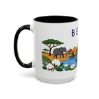 Benin Coffee Mug | Travel Souvenir Accent Mug | Country Gift Ceramic Cup 11oz 15oz