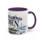 Shenzhen Coffee Mug | China Travel Souvenir | Vintage Illustrated City Gift | 11 oz 15 oz Accent Mug