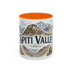 Spiti Valley Mug, India Travel Souvenir, Bucket List Gift, Accent Ceramic Coffee Mug 11oz 15oz