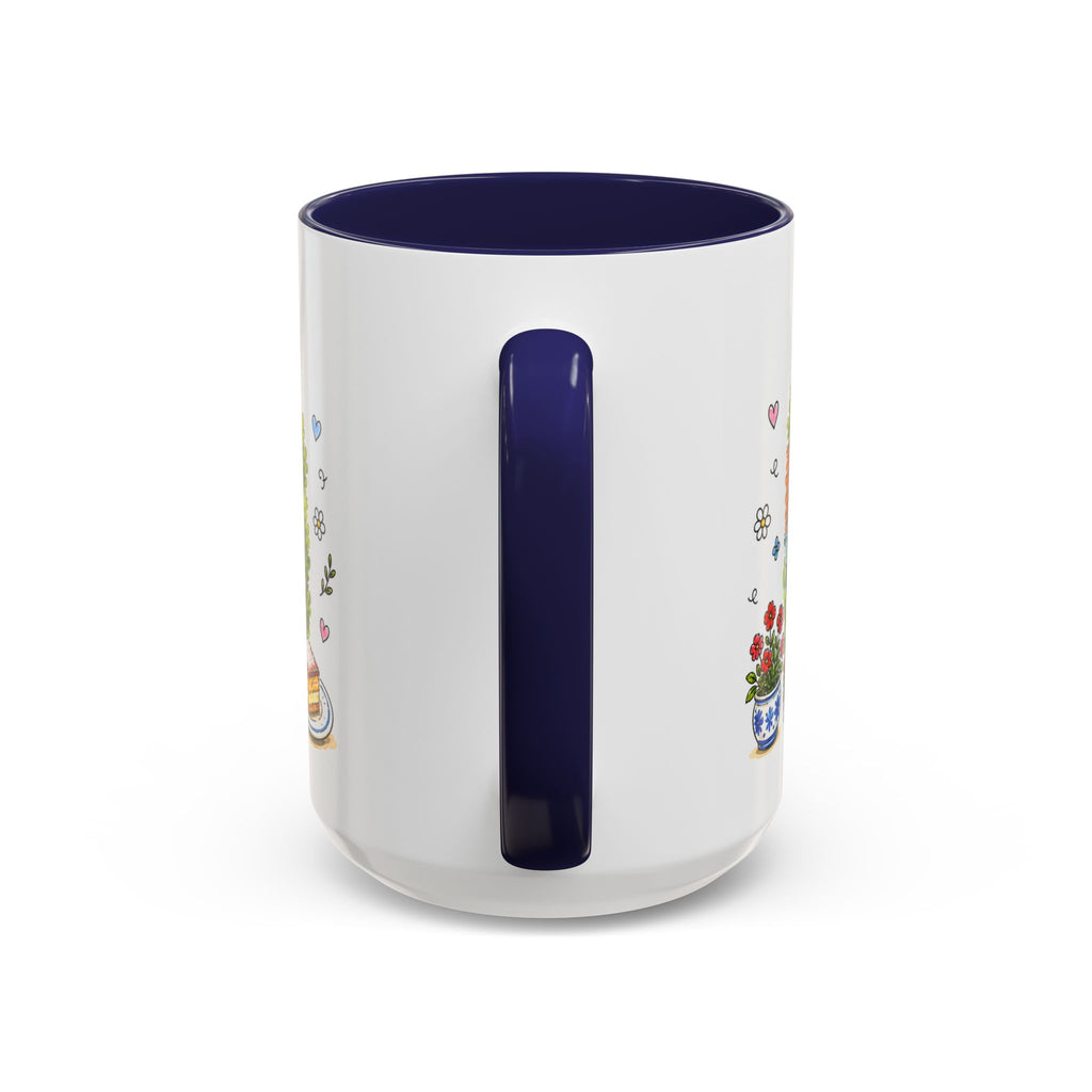 Cesky Krumlov Illustrated Travel Mug | Czechia Souvenir Accent Coffee Mug | 11oz 15oz Ceramic Cup