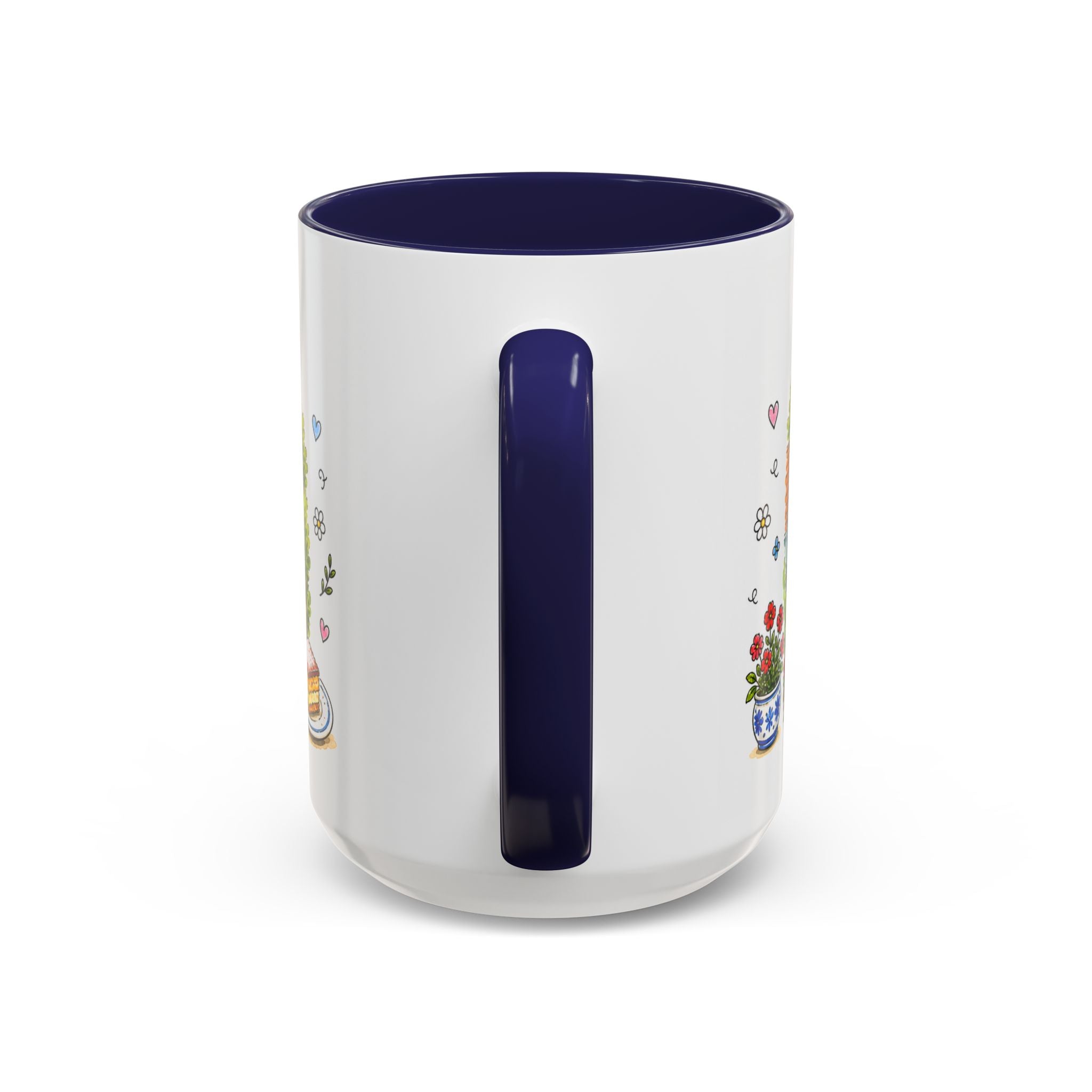 Cesky Krumlov Illustrated Travel Mug | Czechia Souvenir Accent Coffee Mug | 11oz 15oz Ceramic Cup