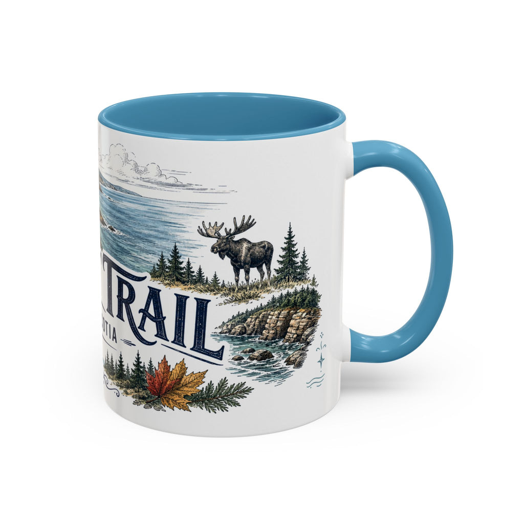 Cabot Trail Mug, Nova Scotia Travel Souvenir, Bucket List Gift, Accent Ceramic Coffee Mug 11oz 15oz