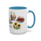 Kansas City Illustrated Travel Mug | City Souvenir Accent Coffee Mug | 11oz 15oz Ceramic Cup