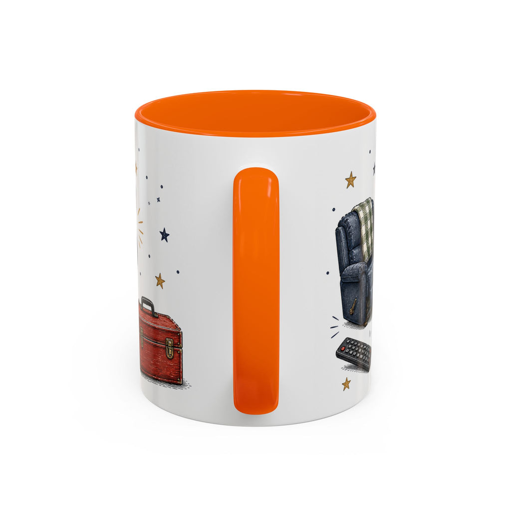 Grandpa's Jokes Are Legendary Coffee Mug | Funny Gift From Grandkids | Accent Ceramic 11oz 15oz