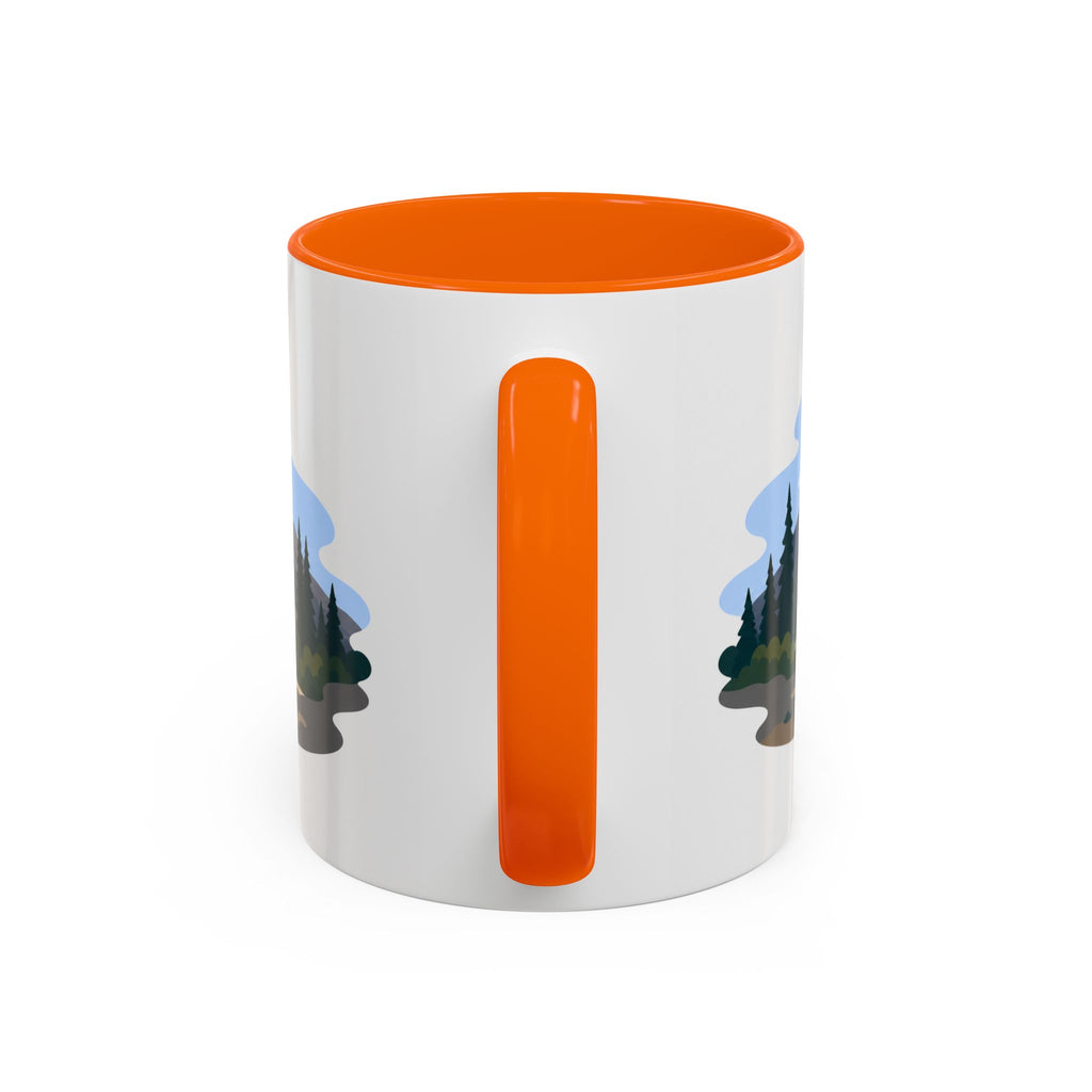 Lassen Volcanic National Park Coffee Mug | Solid Color Block Park Souvenir | 11oz 15oz Accent Mug