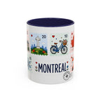 Montreal Coffee Mug | Postage Stamp Collage Mug | Travel Souvenir Accent Cup 11oz 15oz