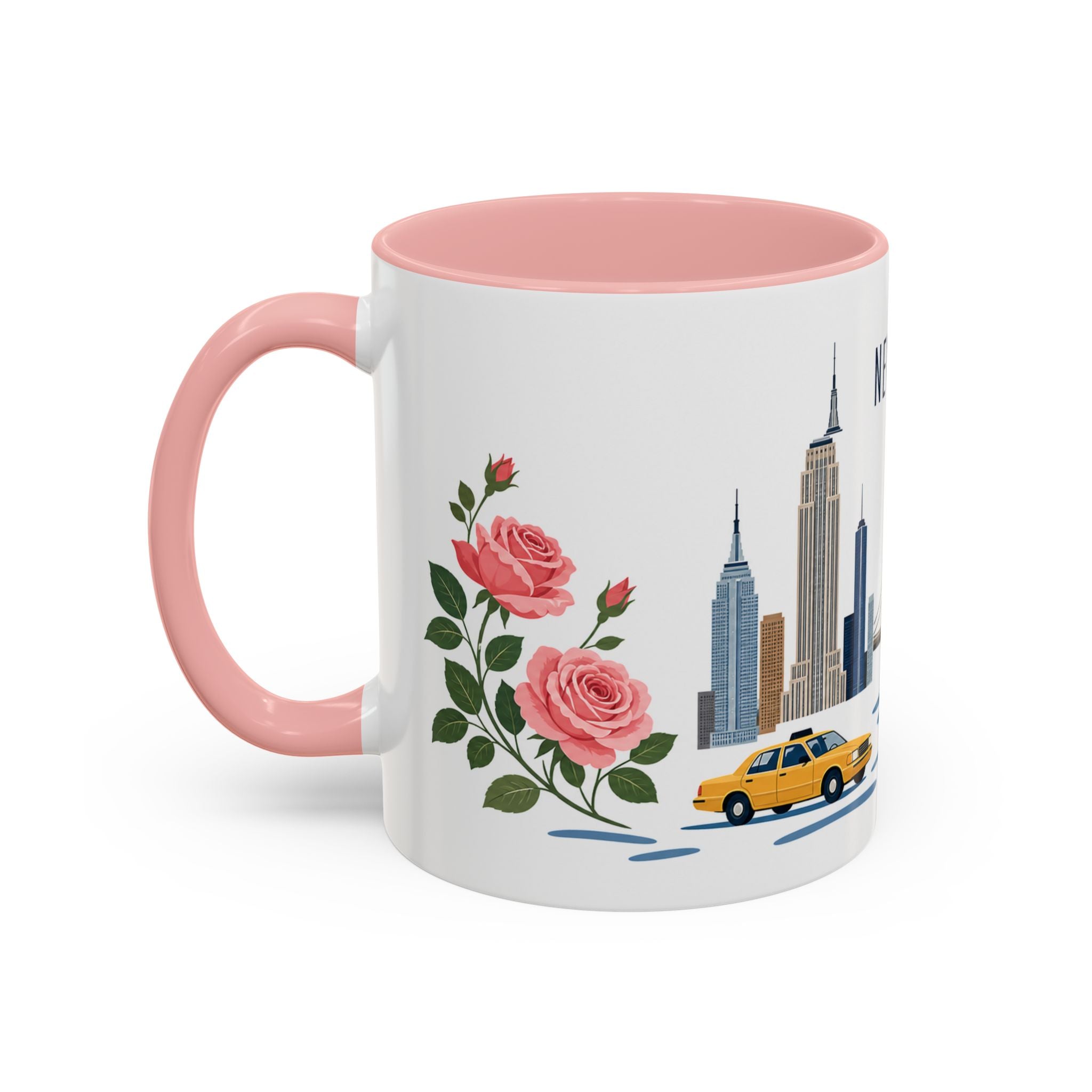 New York Coffee Mug | United States Travel Souvenir | Porcelain Decal City Gift | 11oz 15oz Accent Mug