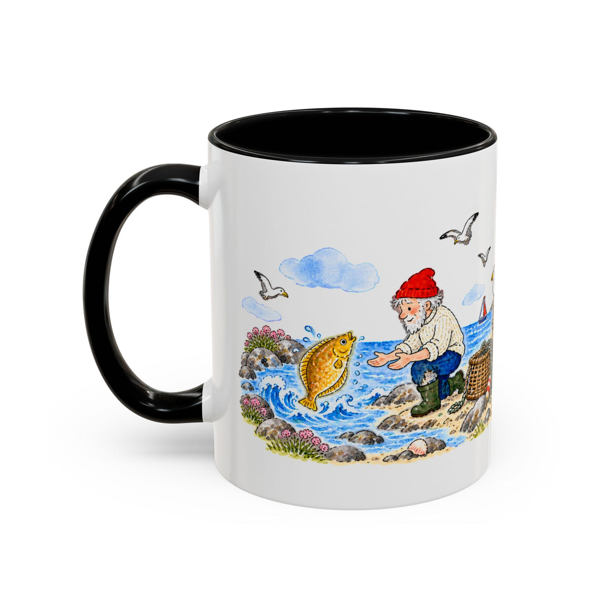 The Fisherman and His Wife Mug | Storybook Fairy Tale Accent Coffee Mug | EveryLegend