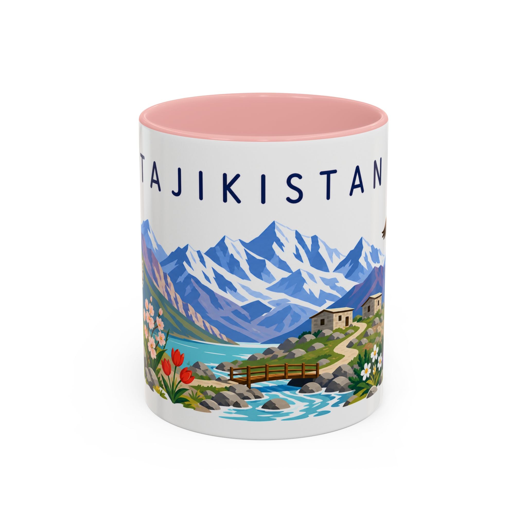 Tajikistan Coffee Mug | Travel Souvenir Accent Mug | Country Gift Ceramic Cup 11oz 15oz