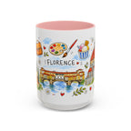 Florence Travel Mug | European City Souvenir Accent Coffee Mug | 11oz 15oz Ceramic Cup