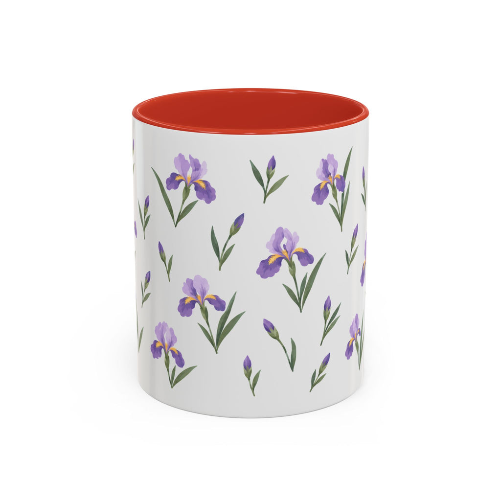 Tennessee Iris Mug, State Flower Floral Coffee Cup, 11oz Botanical Gift
