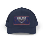 USA 250 Snapback Trucker Cap | American Semiquincentennial Hat | Patriotic Eagle Baseball Cap | 1776-2026 Anniversary Gift
