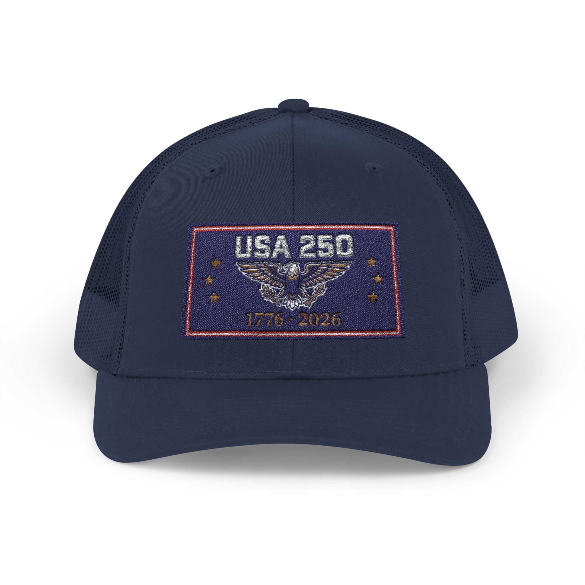 USA 250 Snapback Trucker Cap | American Semiquincentennial Hat | Patriotic Eagle Baseball Cap | 1776-2026 Anniversary Gift
