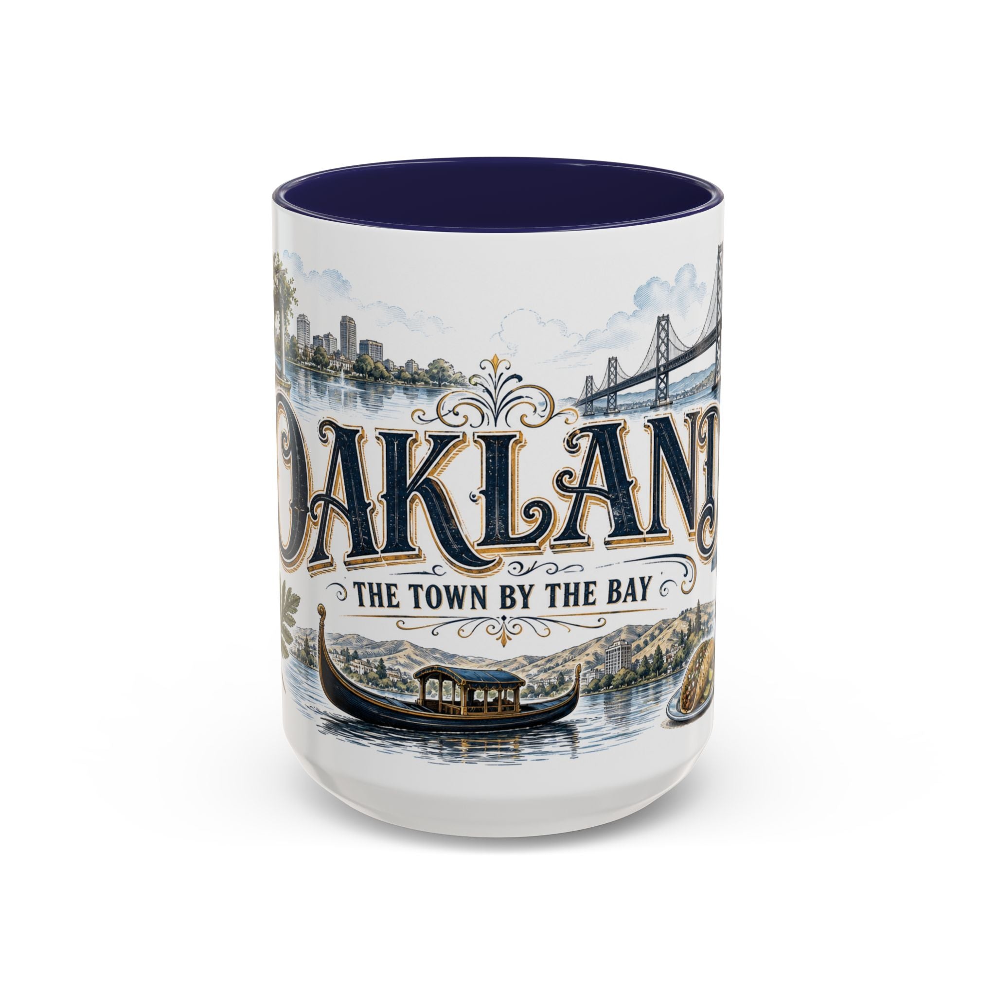 Oakland Coffee Mug | United States Travel Souvenir | Vintage Illustrated City Gift | 11 oz 15 oz Accent Mug