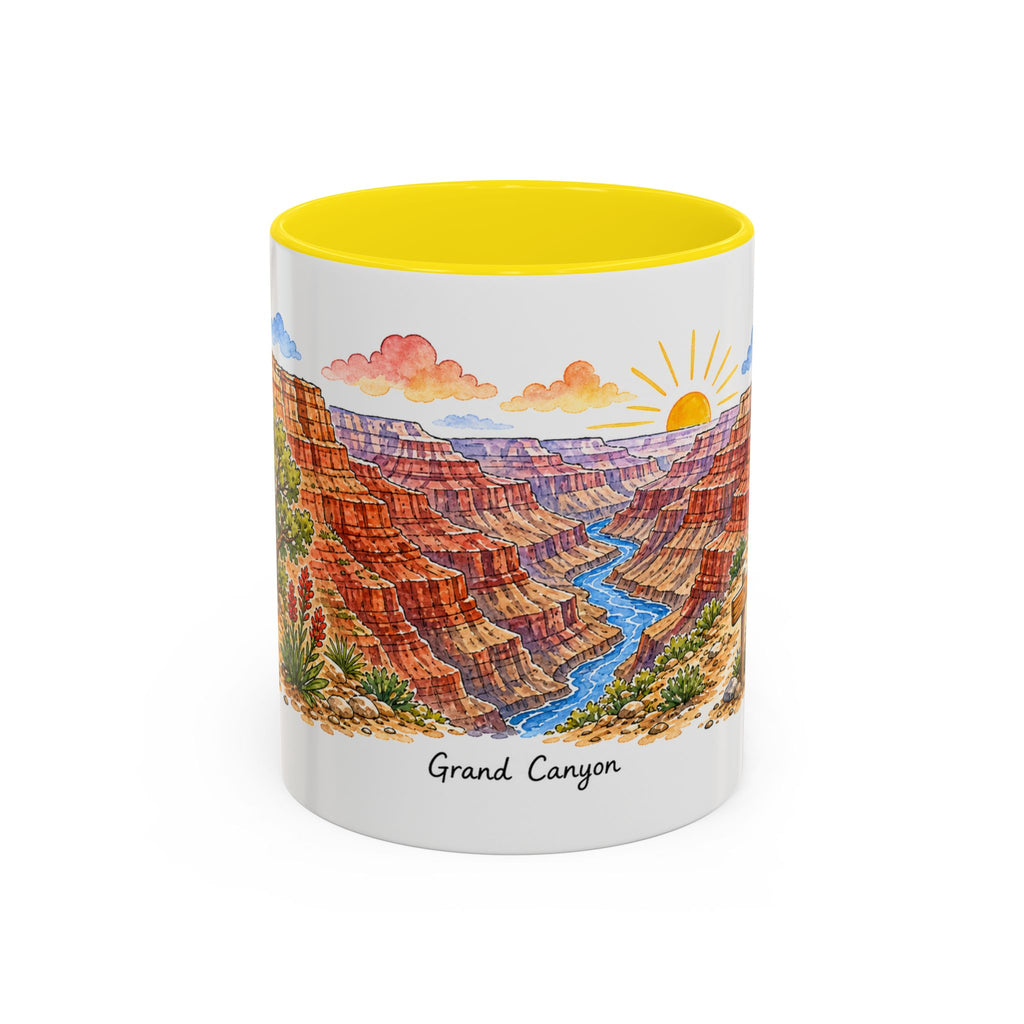 Grand Canyon National Park Mug | US Travel Souvenir Accent Coffee Mug | 11oz 15oz Ceramic Cup