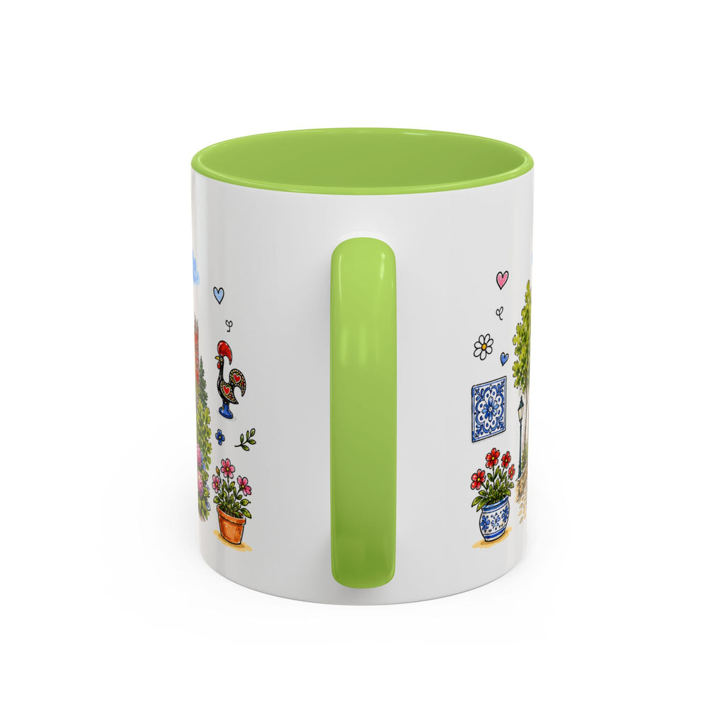 Sintra Illustrated Travel Mug | Portugal Souvenir Accent Coffee Mug | 11oz 15oz Ceramic Cup