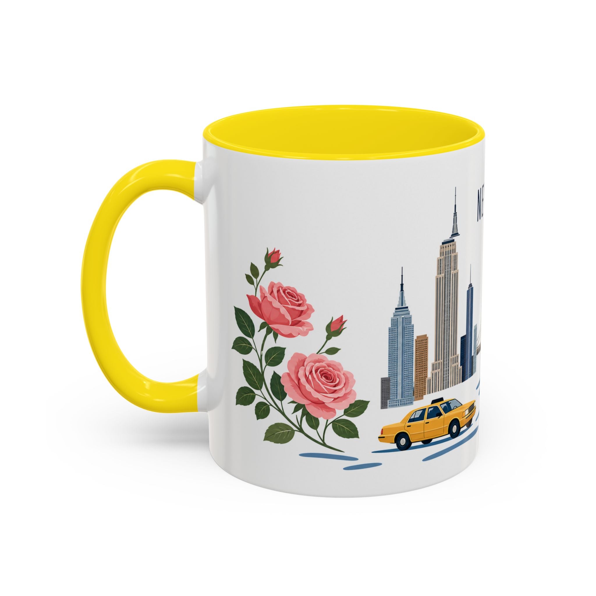 New York Coffee Mug | United States Travel Souvenir | Porcelain Decal City Gift | 11oz 15oz Accent Mug