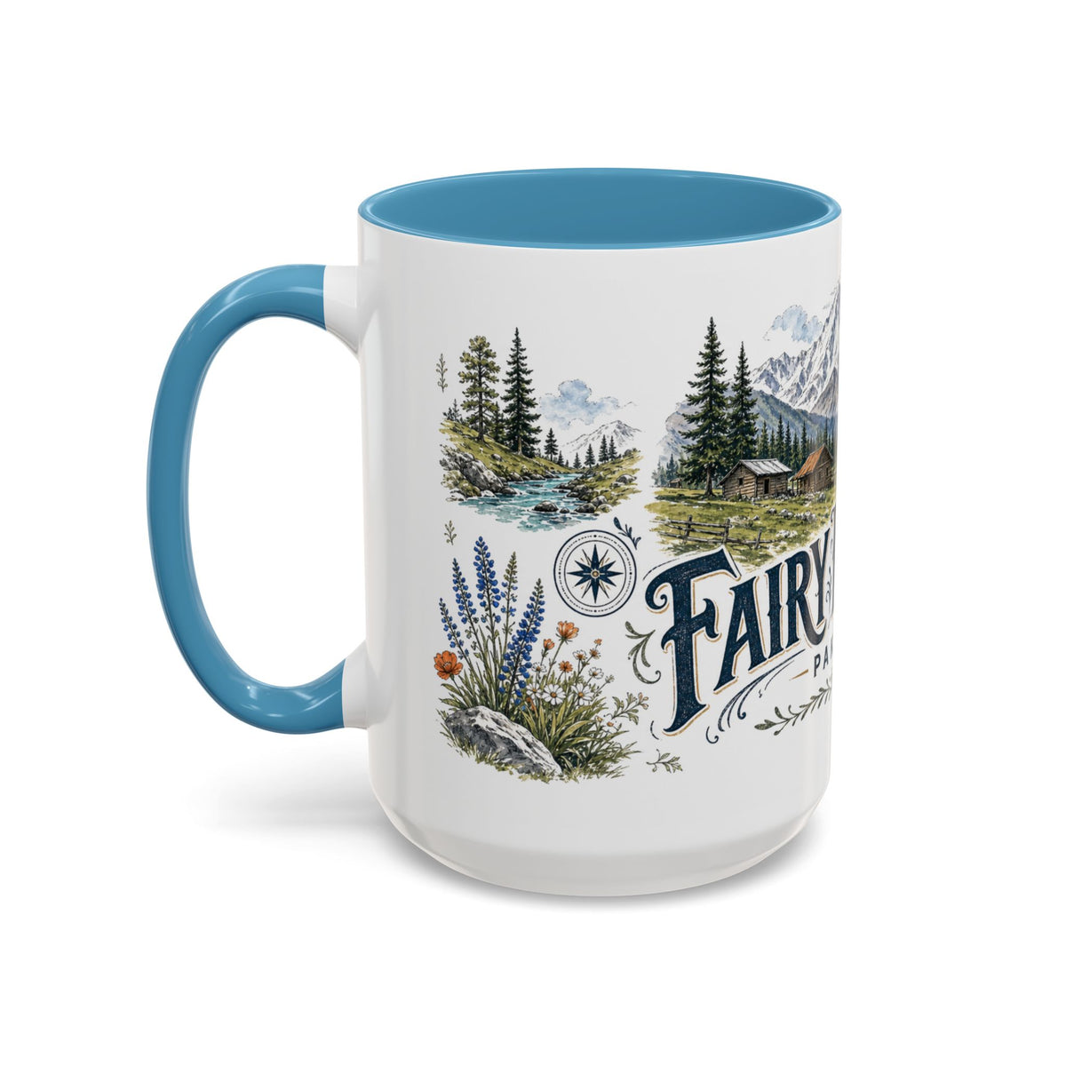 Fairy Meadows Mug, Pakistan Travel Souvenir, Bucket List Gift, Accent Ceramic Coffee Mug 11oz 15oz