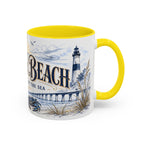 Virginia Beach Coffee Mug | United States Travel Souvenir | Vintage Illustrated City Gift | 11 oz 15 oz Accent Mug