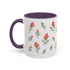 Wyoming Indian Paintbrush Mug, State Flower Floral Coffee Cup, 11oz Botanical Gift