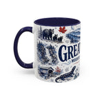 Great Smoky Mountains Coffee Mug | National Park Hiking Gift | Accent Color Ceramic 11oz 15oz