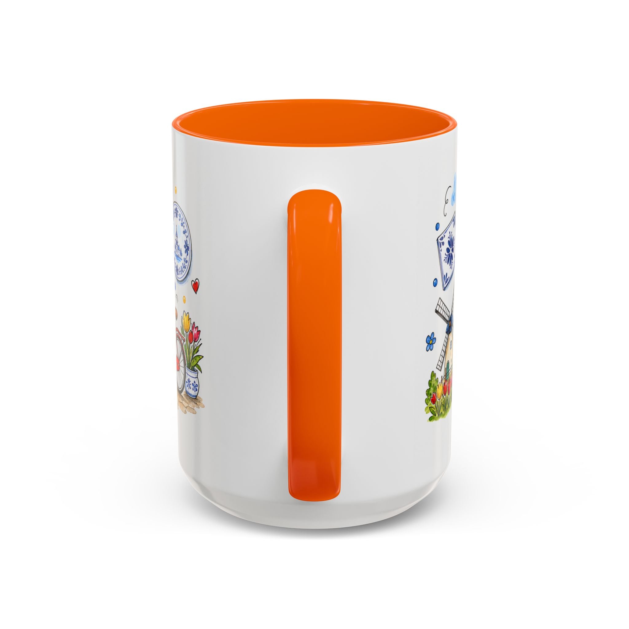Amsterdam Travel Mug | European City Souvenir Accent Coffee Mug | 11oz 15oz Ceramic Cup