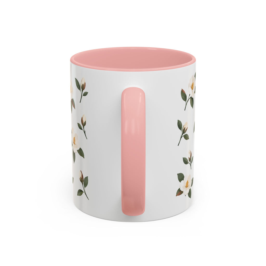 Louisiana Magnolia Mug, State Flower Floral Coffee Cup, 11oz Botanical Gift