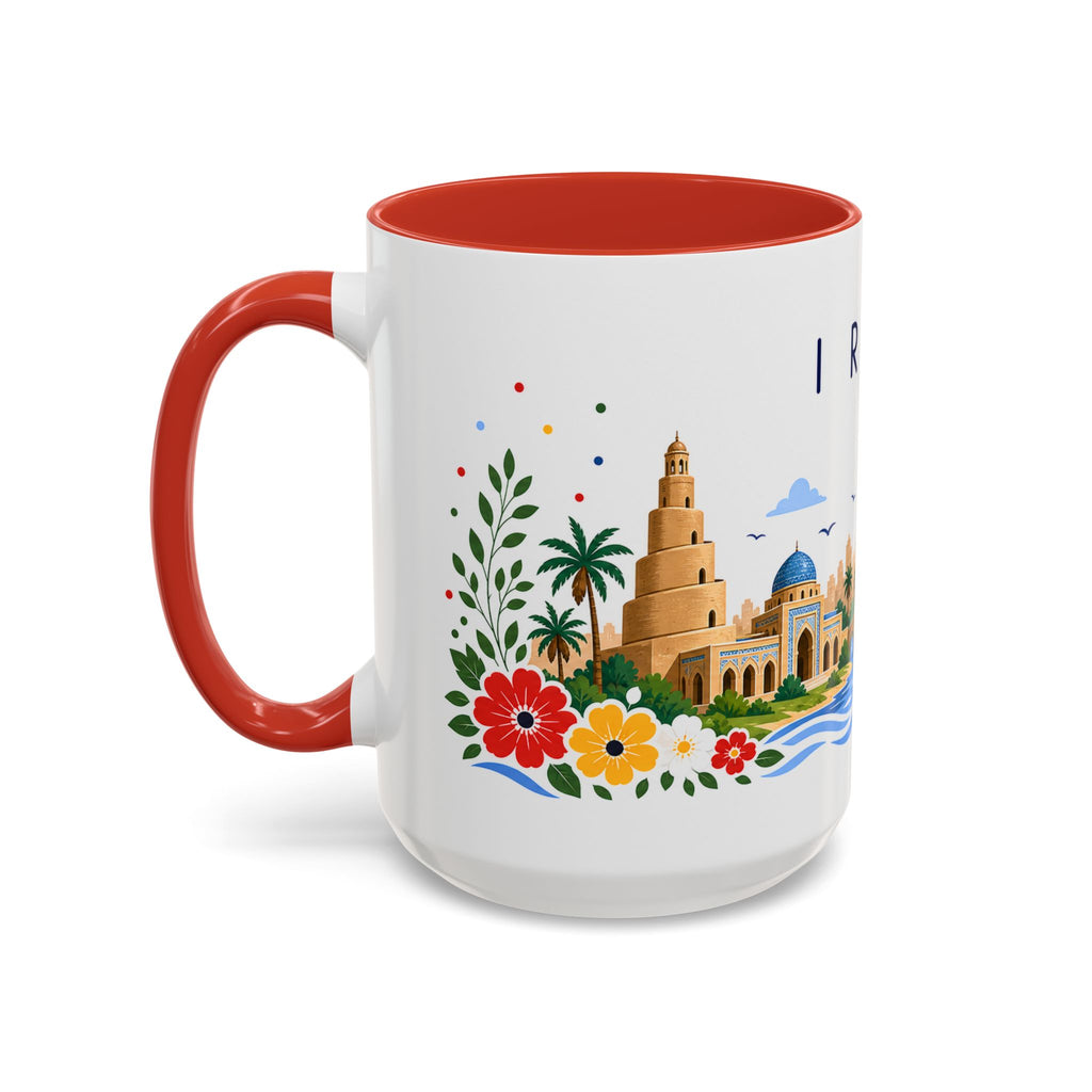 Iraq Coffee Mug | Travel Souvenir Accent Mug | Place Gift Ceramic Cup 11oz 15oz