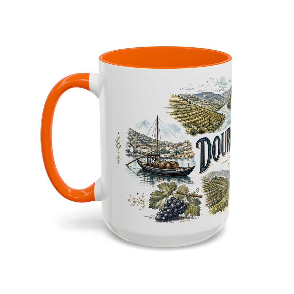 Douro Valley Mug, Portugal Travel Souvenir, Bucket List Gift, Accent Ceramic Coffee Mug 11oz 15oz