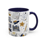 The Tassel Was Worth the Hassle Coffee Mug | Funny Graduation Gift 2026 | Accent Color Ceramic 11oz 15oz