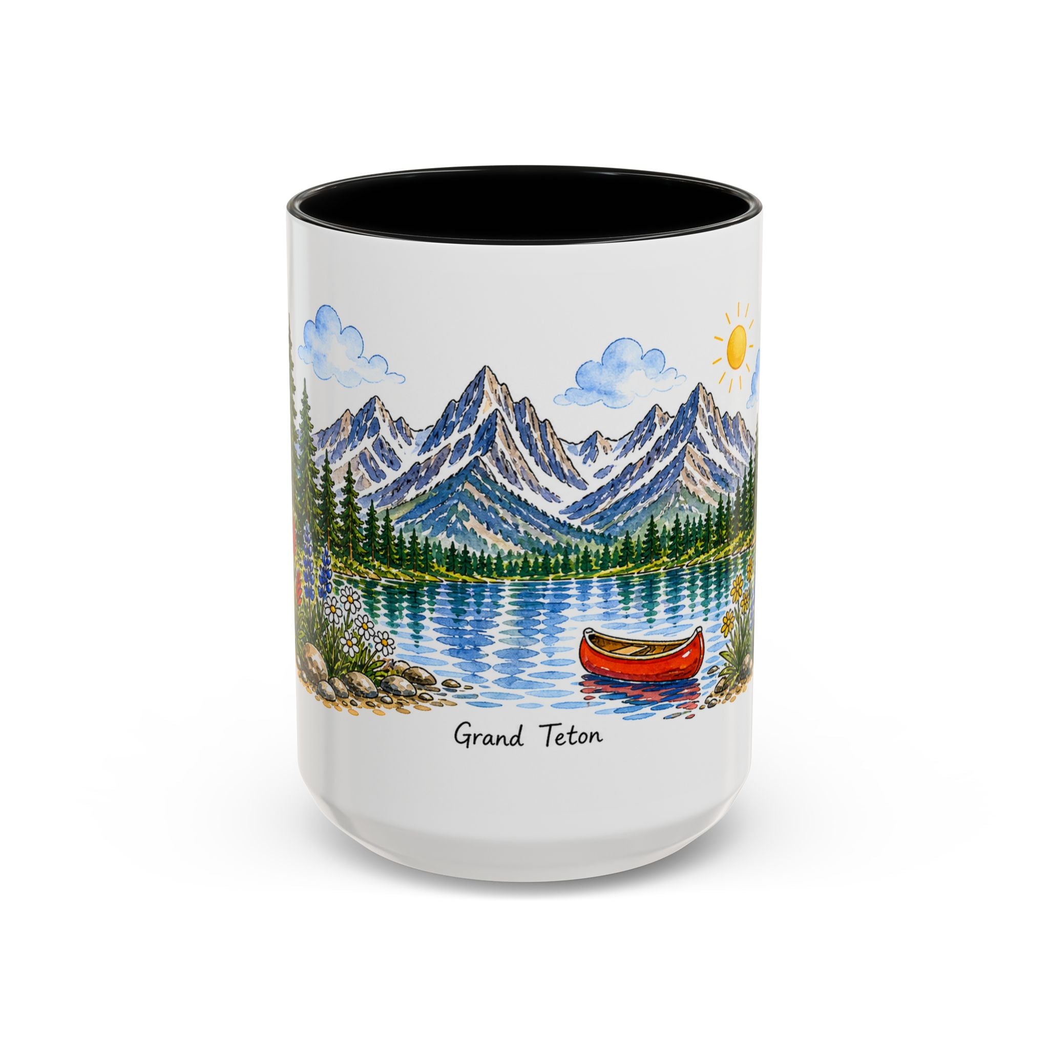 Grand Teton National Park Mug | US Travel Souvenir Accent Coffee Mug | 11oz 15oz Ceramic Cup