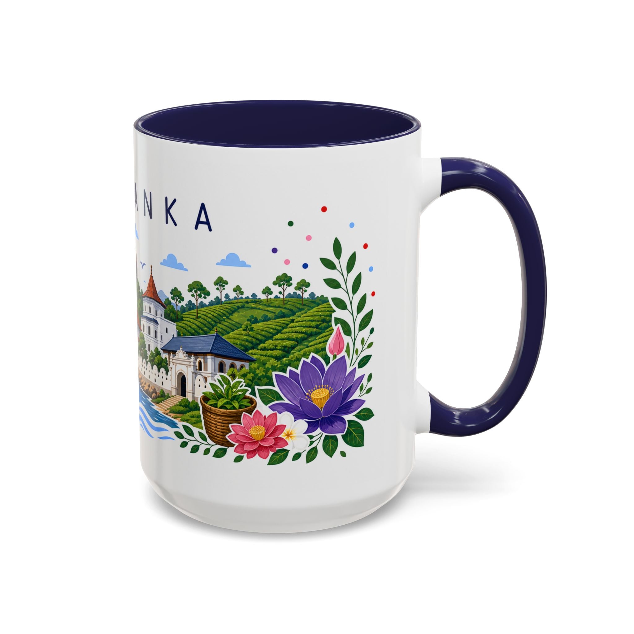 Sri Lanka Coffee Mug | Travel Souvenir Accent Mug | Place Gift Ceramic Cup 11oz 15oz
