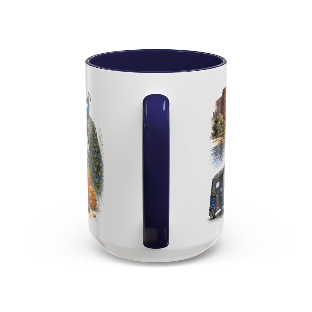 Agra Coffee Mug | India Travel Souvenir | Vintage Illustrated City Gift | 11 oz 15 oz Accent Mug