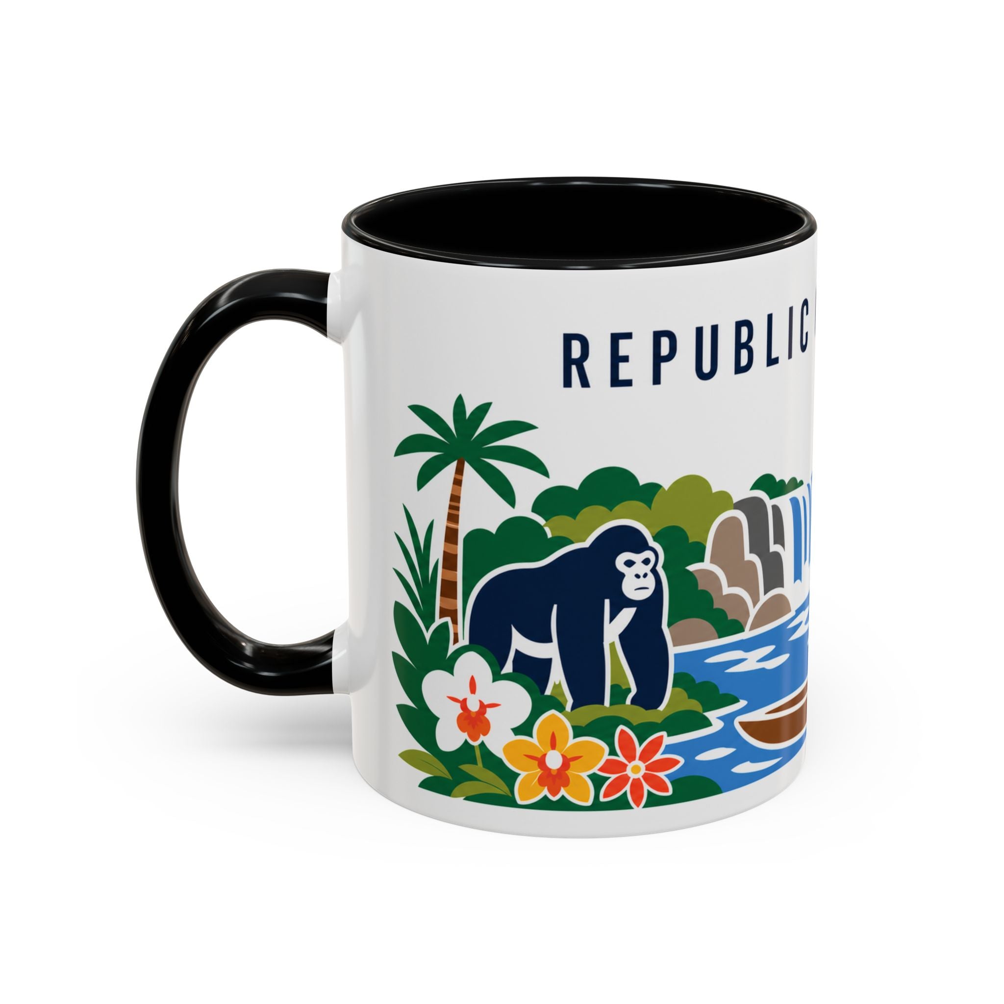 Republic of the Congo Coffee Mug | Travel Souvenir Accent Mug | Country Gift Ceramic Cup 11oz 15oz