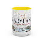 Maryland State Map Mug | Homesick Gift, Long Distance Friendship Coffee Cup (11oz 15oz)